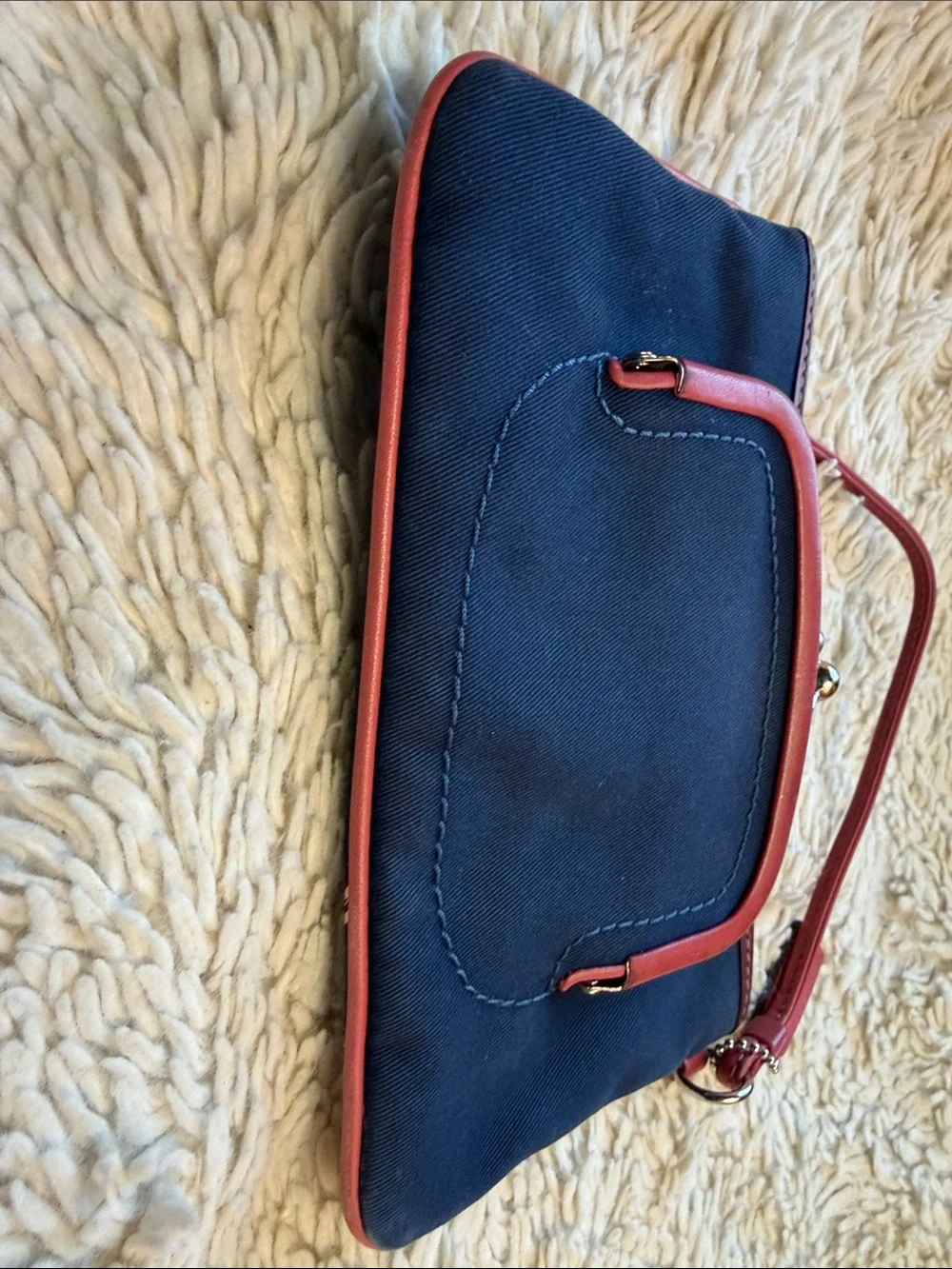 Coach Limited Edition Bonnie Cashin Wristlet Navy/Pink wristlet - Picture 6 of 7